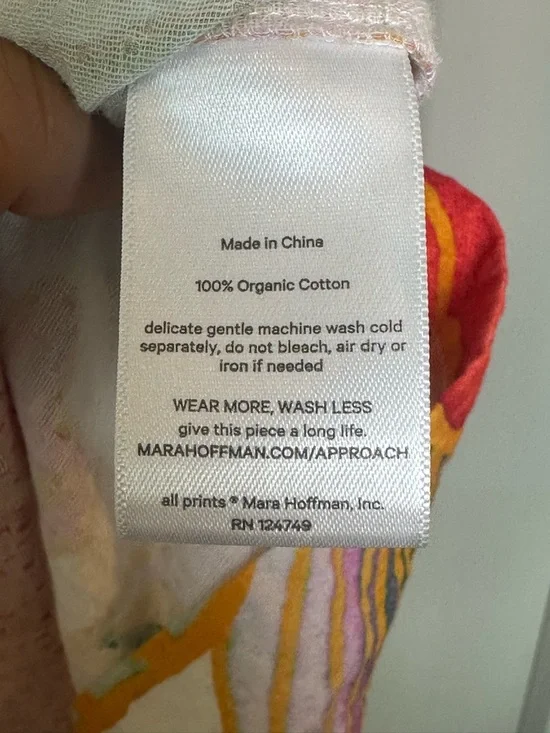 Mara Hoffman Bettina Floral Organic Cotton DropWaist Ruffle Maxi Luxury Skirt,XS - Picture 10 of 15